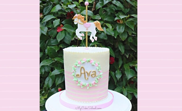 Carousel Horse Cake Topper- A Cake Video Tutorial