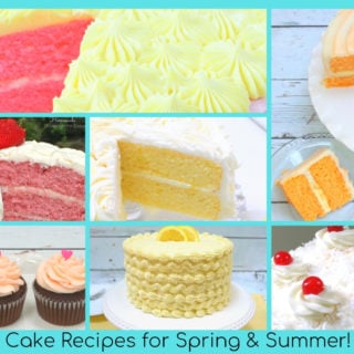 A collection of the best cake recipes for spring and summer!