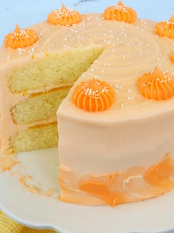 Delicious and Moist Lemon Orange Layer Cake