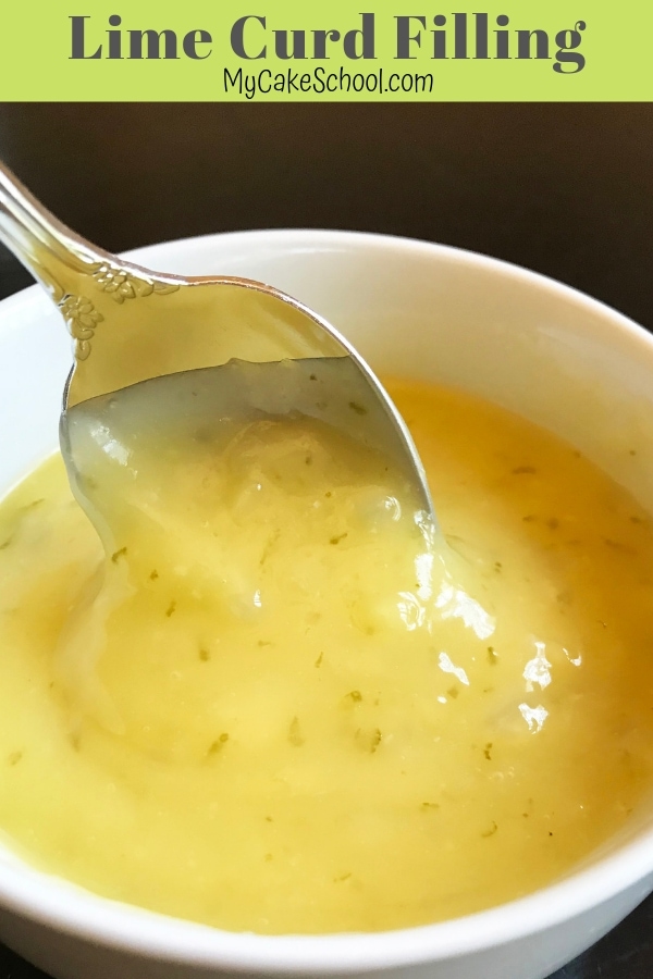 Easy and Delicious Lime Curd Filling for cakes and cupcakes!