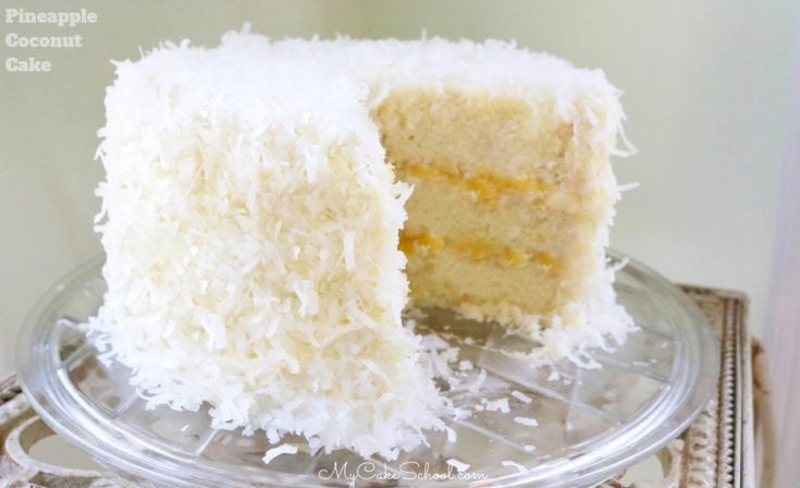 This Pineapple Coconut Layer Cake is moist and so moist and flavorful!