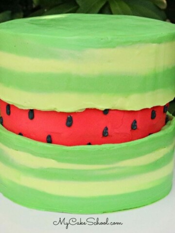 Watermelon Fault Line Cake