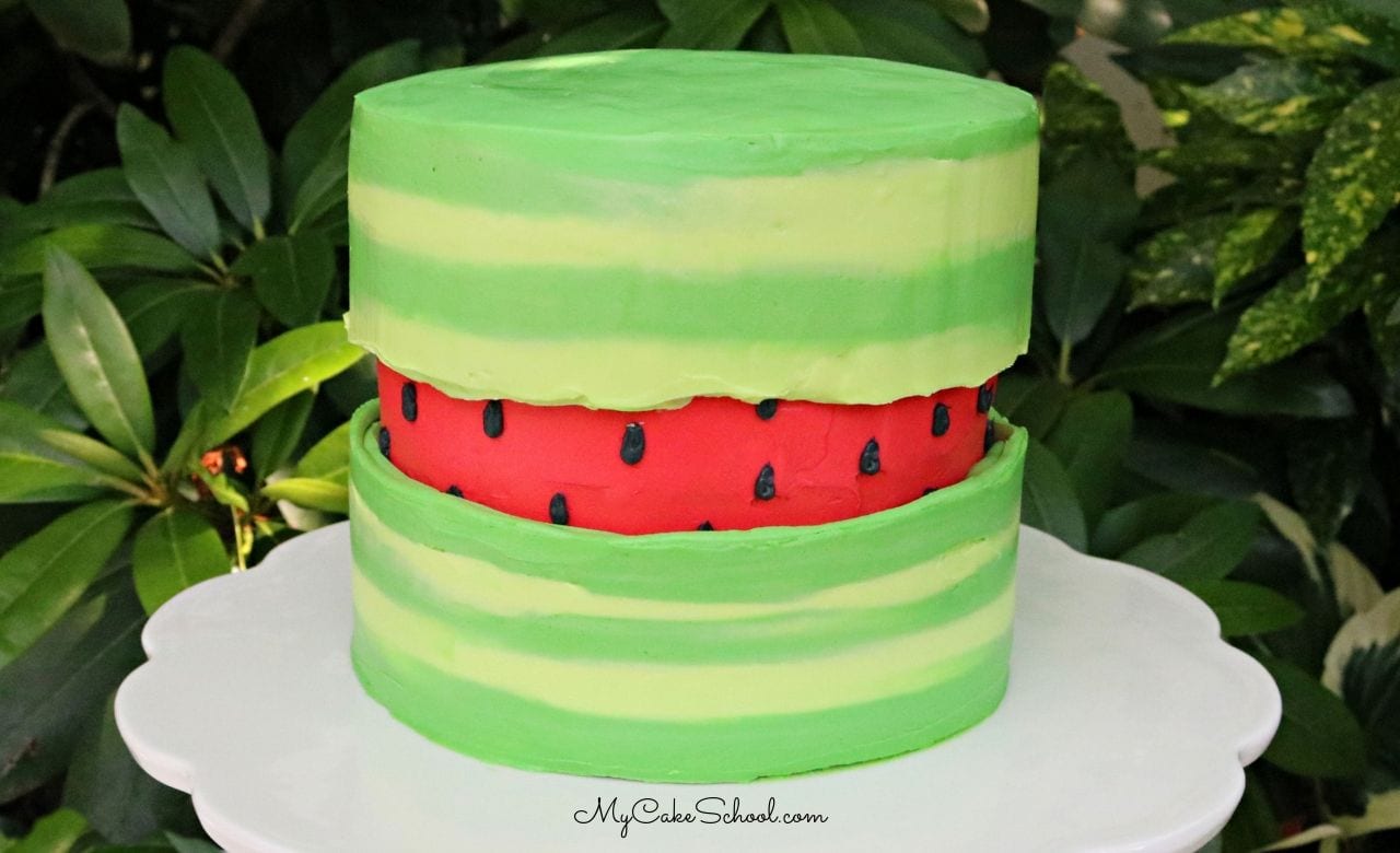 Watermelon Fault Line Cake