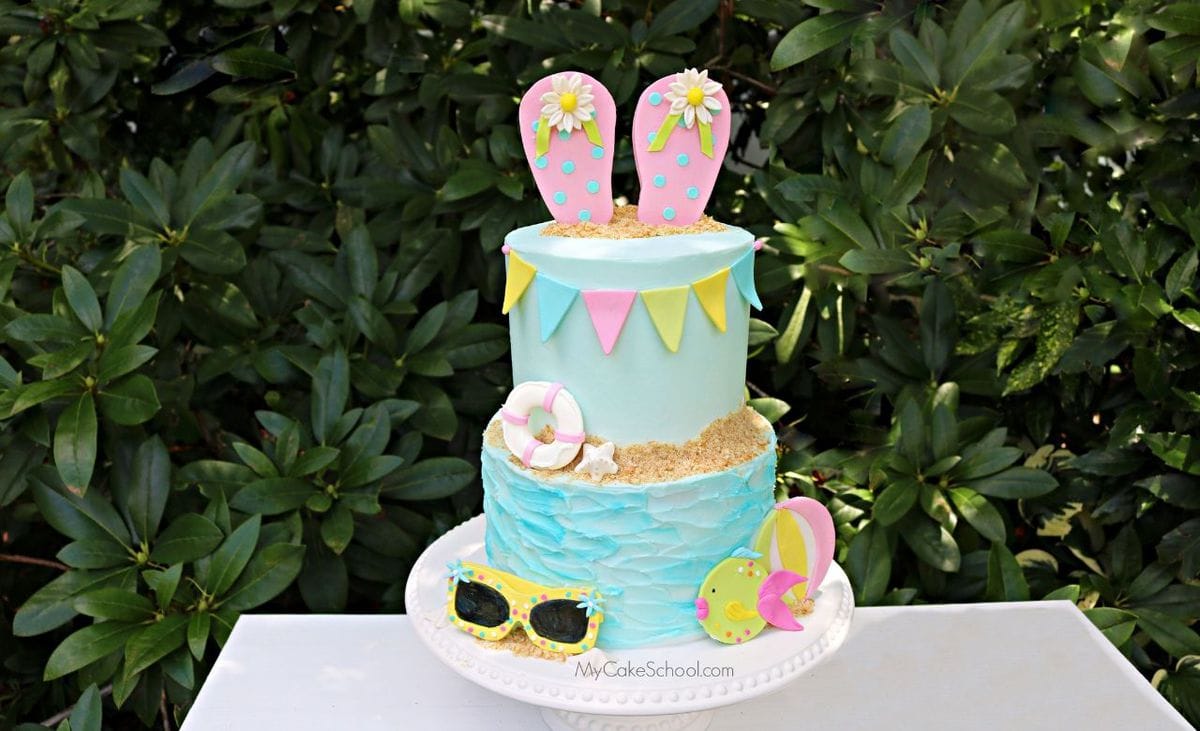 Beach Flip Flop Cake