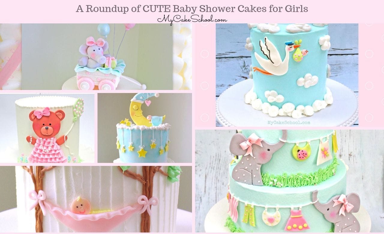 20+ Cute Baby Shower Cakes for Girls - My Cake School