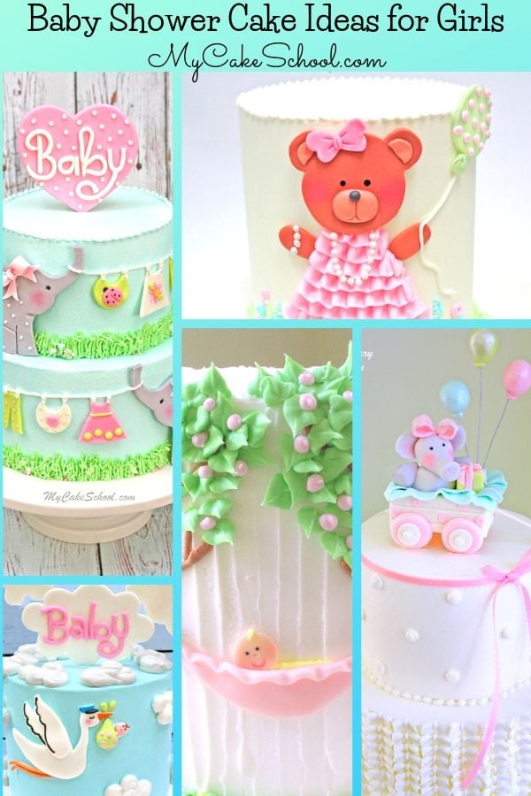 A collection of the CUTEST Baby Shower Cake Ideas for girls! Looking for baby shower cake ideas for girls? Here is a collection of our favorites!