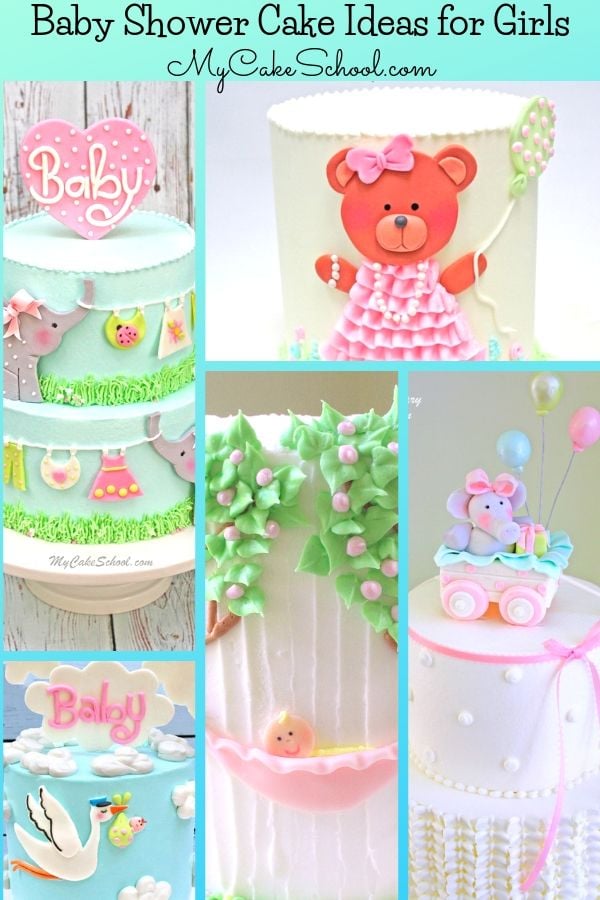 25+ Baby Shower Cakes for Girls - My Cake School