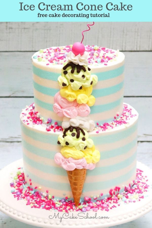 Teeny Tiny Ice Cream Cake Cones!  Cake in a cone, Ice cream cake