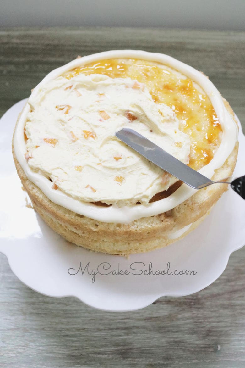 Peaches and Cream Layer Cake Recipe