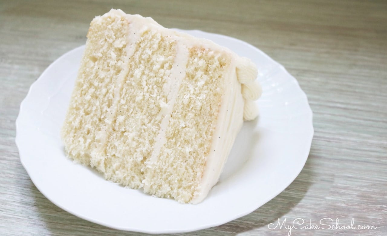 Lav en snemand Har råd til Mediator Vanilla Bean Cake Recipe - My Cake School