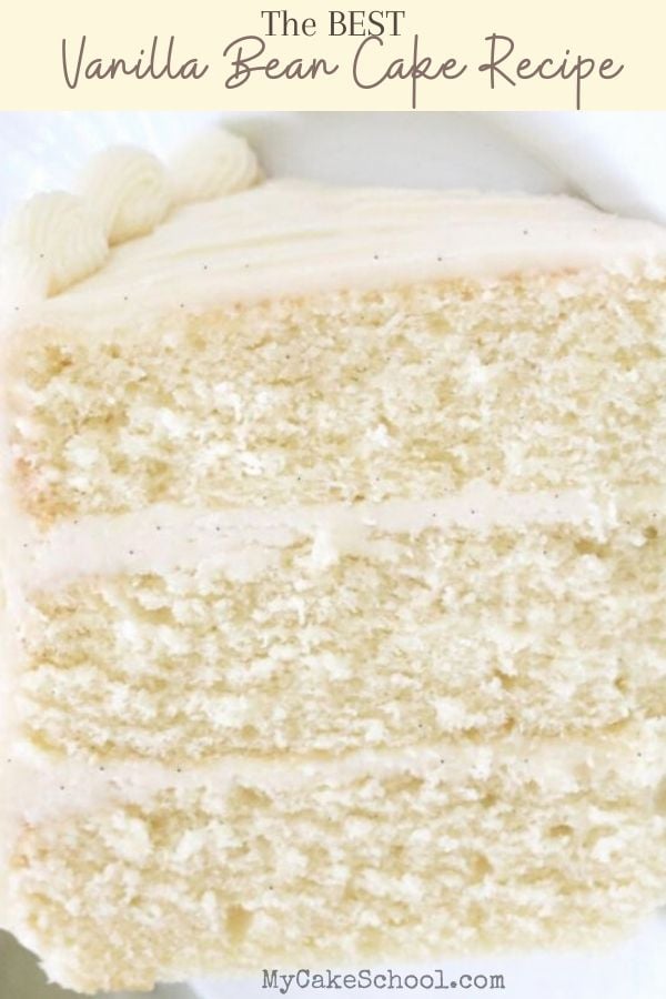 This Vanilla Bean Cake recipe is the best! So moist and flavorful! Vanilla Bean Cake Recipe from Scratch! This moist layer cake has amazing flavor!