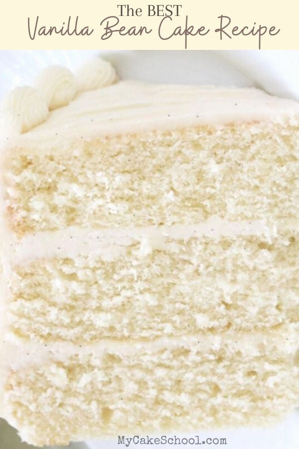 Vanilla Bean Cake Recipe from Scratch! This moist layer cake has amazing flavor!