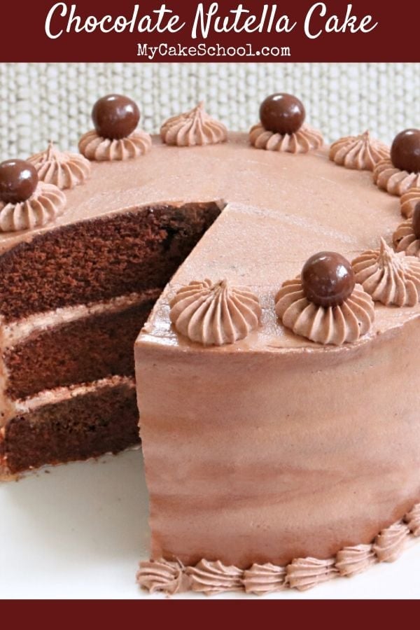 This Moist and Delicious Chocolate Nutella Cake has the perfect balance of chocolate and hazelnuts!