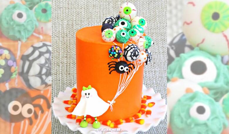 Ghost with Balloons Cake- Free Cake Video