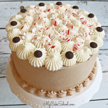 Moist and Delicious Peppermint Mocha Layer Cake Recipe