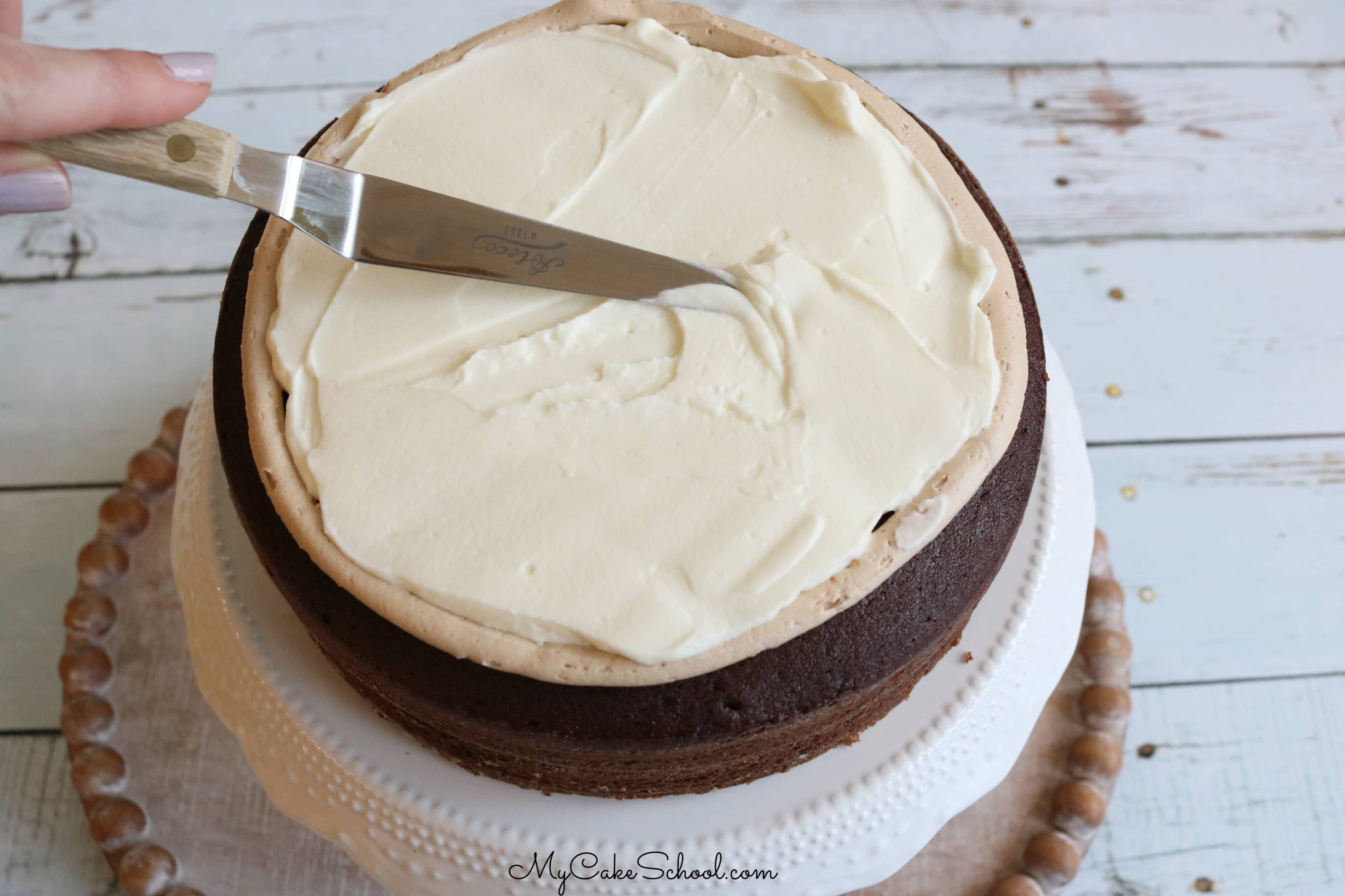 Peppermint Mocha Cake Recipe- This decadent, delicious recipe has the perfect balance of chocolate, espresso, and peppermint!