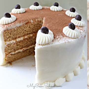 Inspired by the popular Italian dessert, this Tiramisu Layer Cake is a heavenly combination of espresso, mascarpone, and a hint of Kahlua.