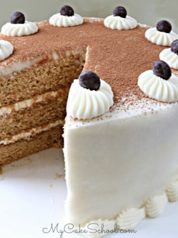 Inspired by the popular Italian dessert, this Tiramisu Layer Cake is a heavenly combination of espresso, mascarpone, and a hint of Kahlua.