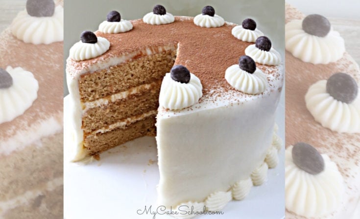 Inspired by the popular Italian dessert, this Tiramisu Layer Cake is a heavenly combination of espresso, mascarpone, and a hint of Kahlua.