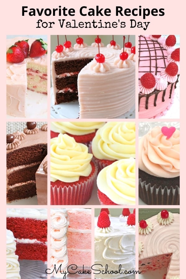 Roundup of the BEST Cake and Frosting Recipes for Valentine's Day!