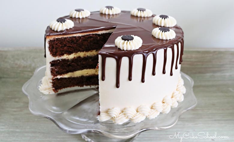 This amazing Baileys Irish Cream Chocolate Cake is decadent, super moist, and has wonderful flavor!