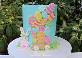Sweet Bunny and Easter Eggs Cake Tutorial