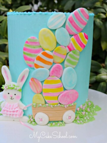 Sweet Bunny and Easter Eggs Cake Tutorial