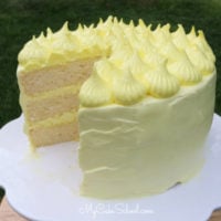 Moist and Delicious Lemon Sour Cream Cake! This recipe is the best!