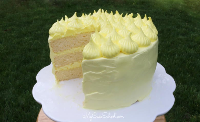 Moist and Delicious Lemon Sour Cream Cake! This recipe is the best!