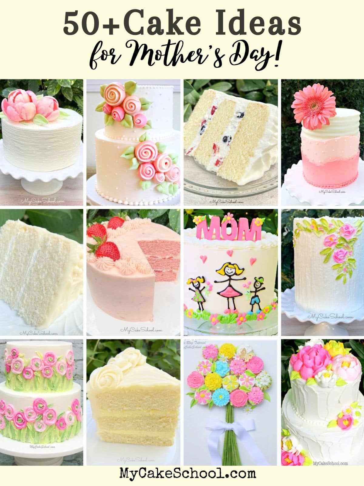 Collage of Mother's Day Cakes