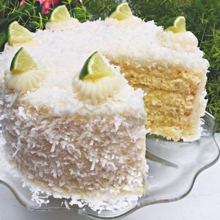 Coconut Lime Cake - My Cake School