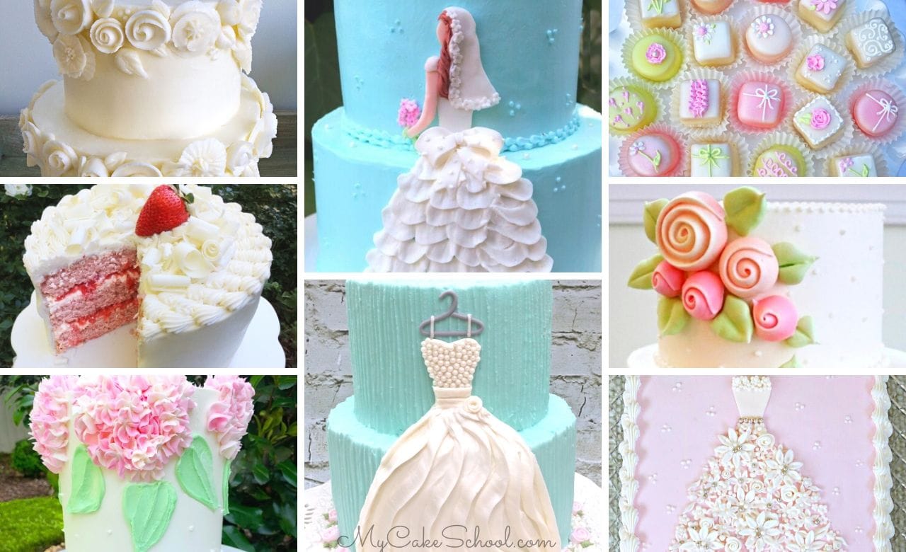 A roundup of the Best Bridal Shower Cake Designs and Recipes!