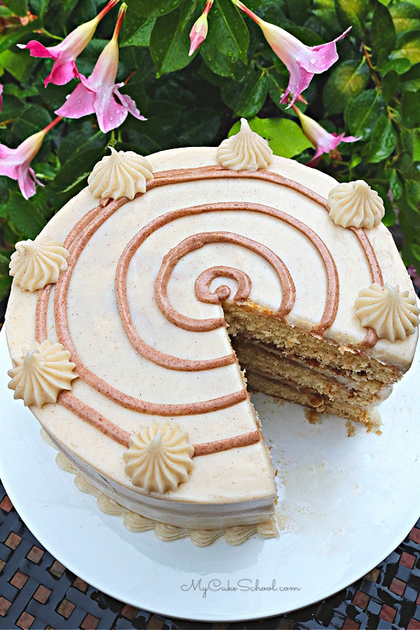 This Cinnamon Bun Cake is so moist and has wonderful flavor from cinnamon and brown sugar!