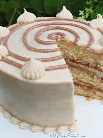 This homemade Cinnamon Roll Cake is super moist and has so much flavor!