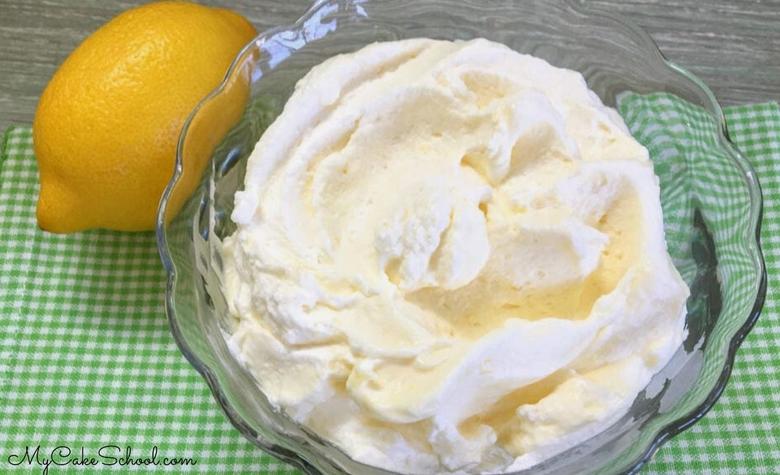 Lemon Whipped Cream Filling for cakes and cupcakes! SO good!