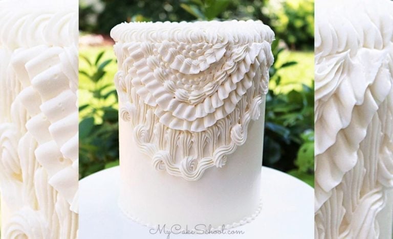 Elegant Vintage Buttercream Piping- A Cake Video Tutorial