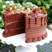 This Chocolate Turtle Cake Recipe is the BEST! So decadent and delicious!