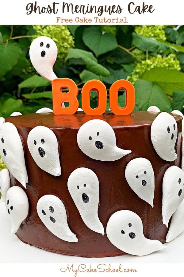Ghost Meringues Cake- A Free Cake Video Tutorial! This sweet cake is perfect for Halloween! Ghost Meringues Cake- A Free Cake Video Tutorial! In this cake video, we'll show you how to make a simple meringues recipe as well as how to create ghosts for a fun Halloween cake design!