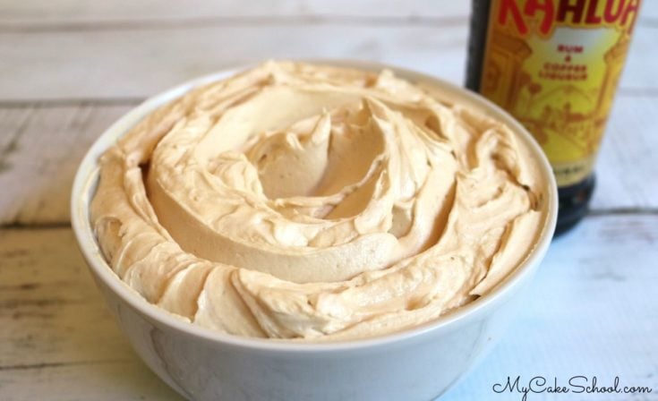 Bowl of Kahlua Espresso Buttercream