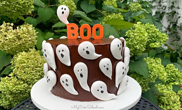 Ghost Meringues Cake