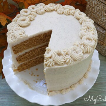 Delicious Sweet Potato Layer Cake with Cinnamon Cream Cheese Frosting!