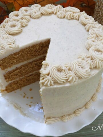 Delicious Sweet Potato Layer Cake with Cinnamon Cream Cheese Frosting!