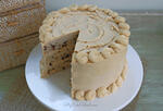 Moist, Delicious Banana Chocolate Chip Cake with Peanut Butter Frosting