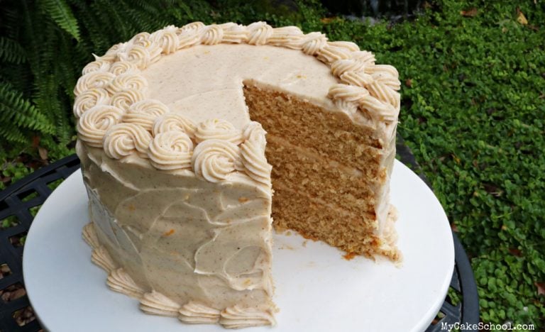 Spice Cake with Orange Spice Cream Cheese Frosting