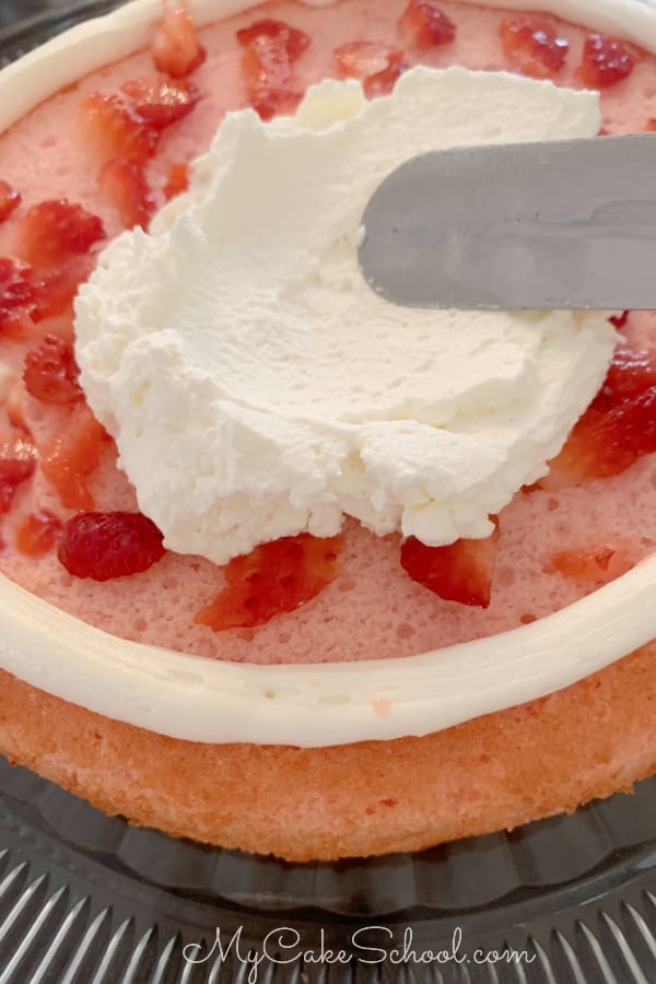 This moist and delicious Strawberry Champagne Cake all starts with a simple cake mix!