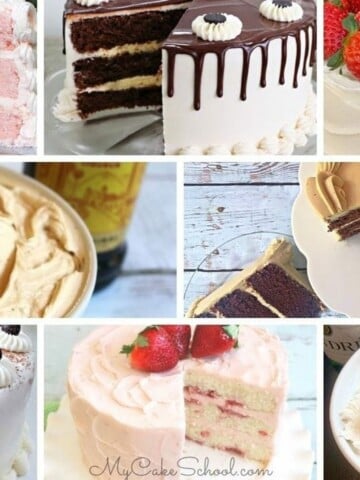 Collage of Boozy Cakes