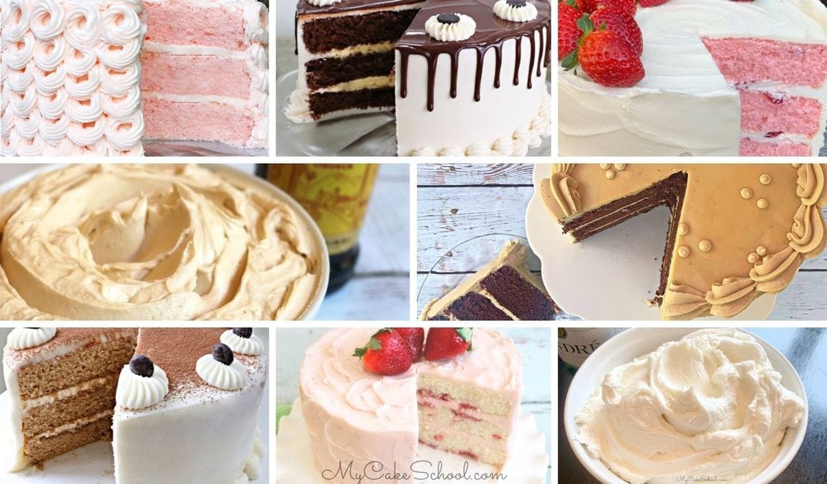 Collage of Boozy Cakes