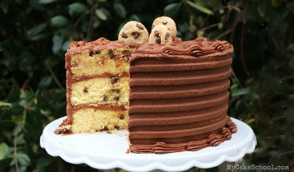 Chocolate Chip Cake (A Cake Mix Recipe) My Cake School