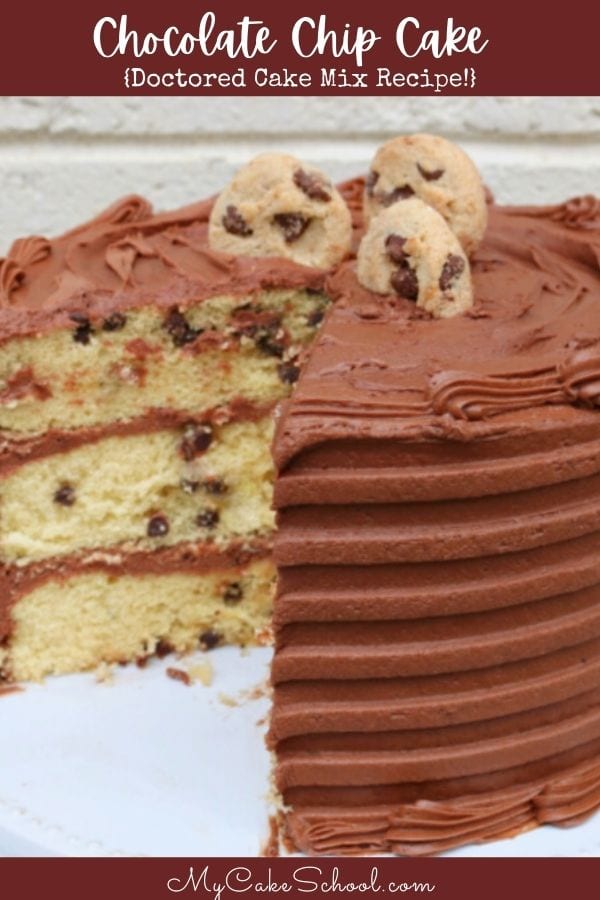 Chocolate Chip Cake Recipe- Doctored Cake Mix Recipe