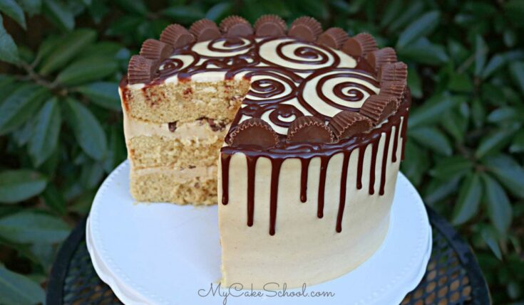 Delicious Peanut Butter Cake with Peanut Butter Cream Cheese Frosting